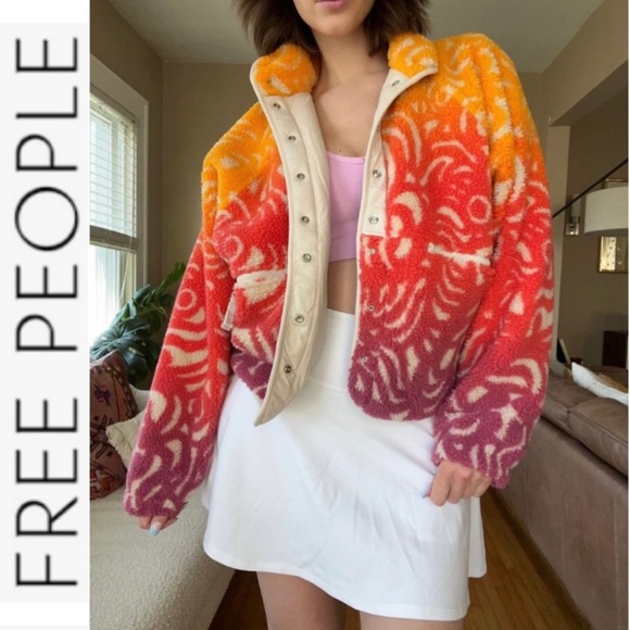 FP Movement by Free People Jackets & Blazers - NWT. Free People Rocky Ridge Jacket Fleece / Marigold Combo